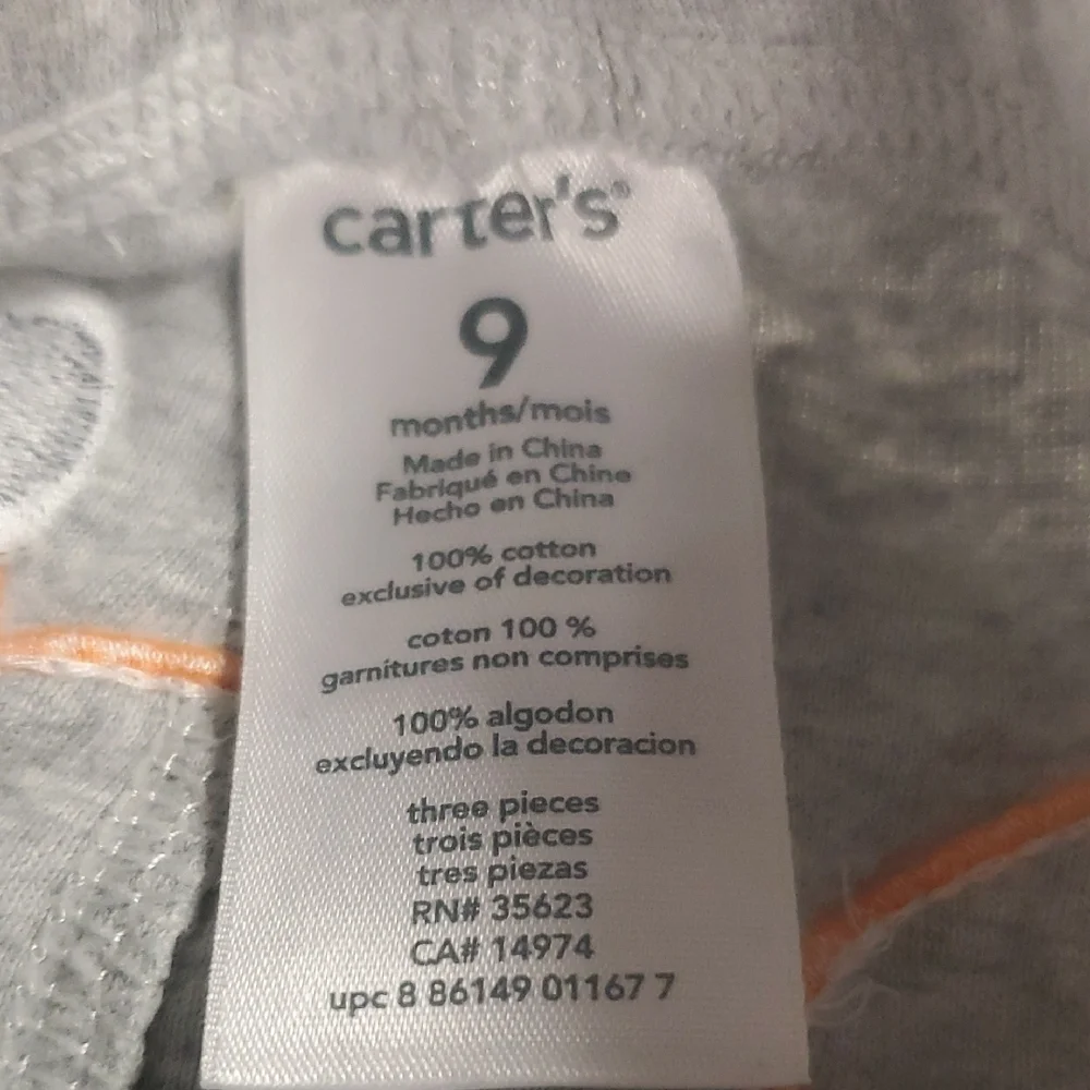 🐻 Carter's Gray Sweatpants Relaxed Fit Joggers